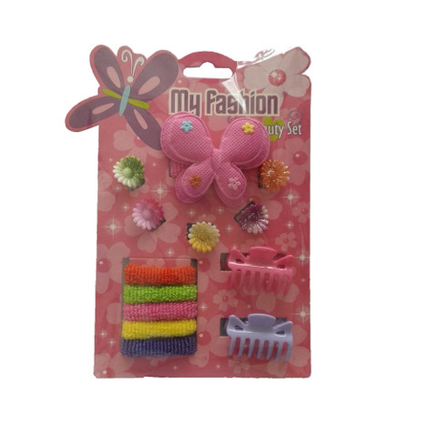 13 pcs girl hair accessories set: flower, band, comb