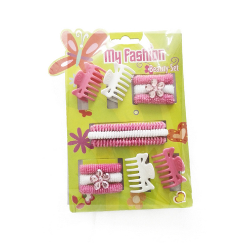 Hair Accessories Set With Display Box, Green