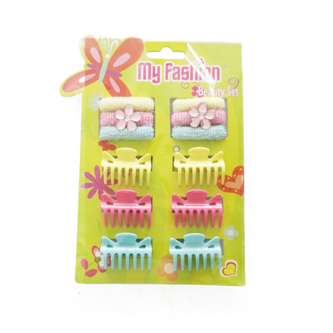 Hair Accessories Set With Display Box, Green