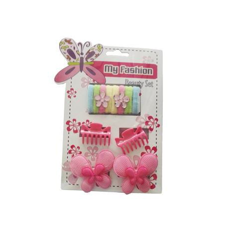 Hair Accessories Set With Display Box, Red