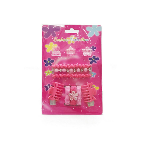 11 pcs hair accessories set for kids: claws, bands, clips
