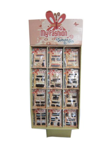 Hair Accessories Set With Display Box, Brown
