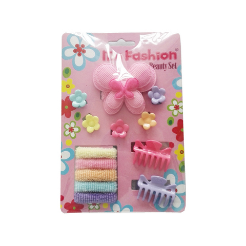 Hair Accessories Set With Display Box, Blue 08