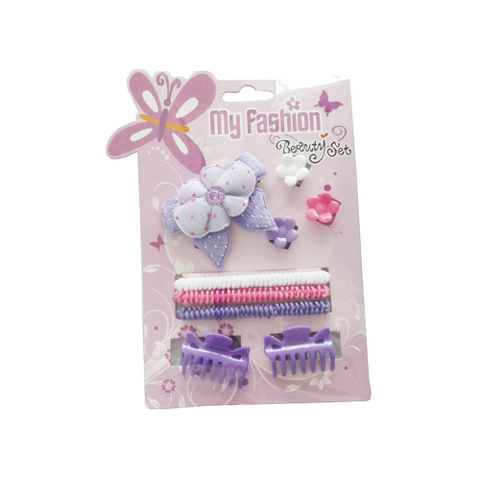 Hair Accessories Set With Display Box, Purple 5