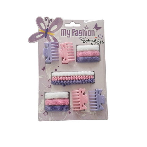 Hair Accessories Set With Display Box, Purple 10