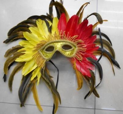 carnival feather mask yiwu china