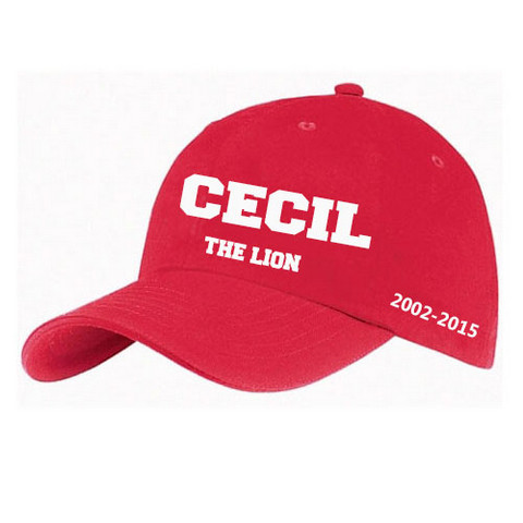 cecil the lion hat red