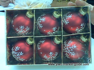 christmas balls snow flake