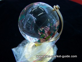 small crystal globe