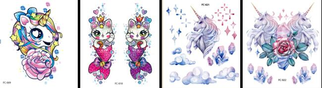 girls-unicorn-tattoo-wholesale-yiwu-china