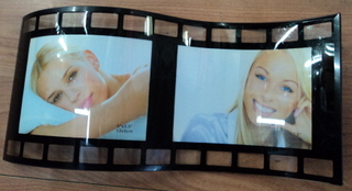 glass curvy  photo frame