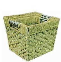 green plants laundry basket