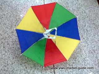 head umbrella wholesale in Yiwu market