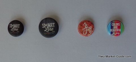 promotional pin with logo and printing