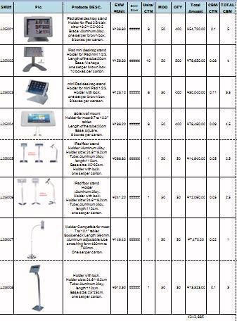 Price List for Ipad Display Stand for indoor quiz / feedback