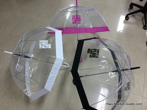 promotional clear bell umbrella