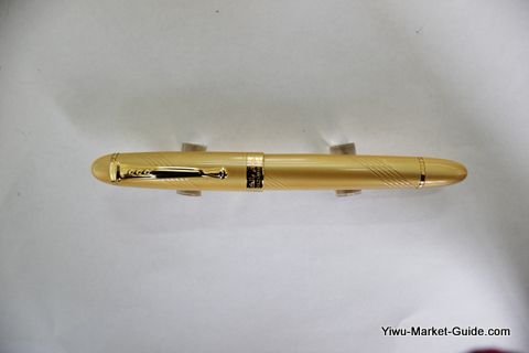promotional golden pen with logo