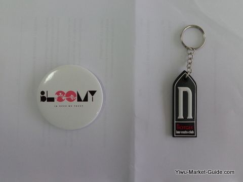 promotional keychain badge