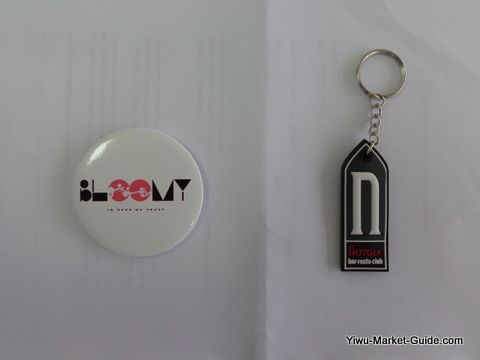 promotional keychain badge