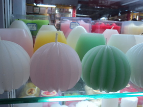 scented candles colorful led