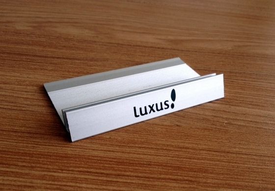 table sign holder with logo printed