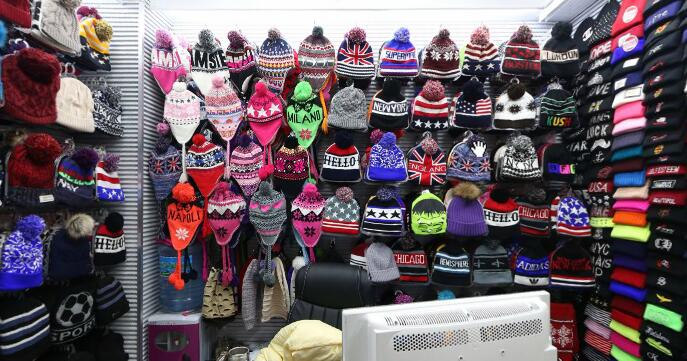 A winer hats showrooms inside yiwu market