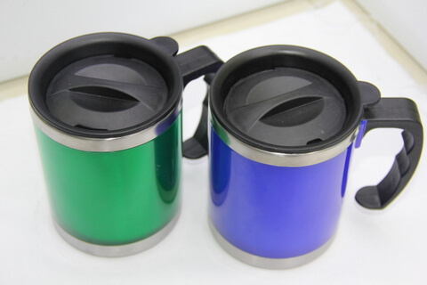 Cheap Stainless Steel Promotional Cups Bright Blue and Green #00106