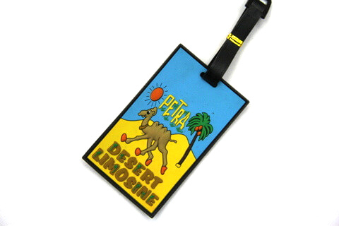 Silicone/Rubber luggage tags for tourist souvenir & gifts, desert #02001-008