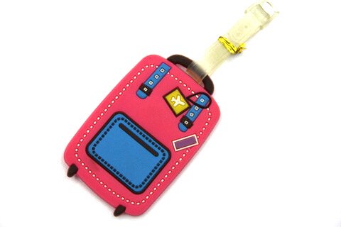 Silicone/Rubber luggage tags for tourist souvenir & gifts, travel agent, #02003-013
