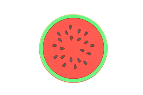Custom Silicone/Rubber Coasters Watermelon #02009-003