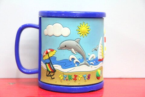 Silicone/rubber drinking cups for promotional&souvenir gifts cartoon dolphin #02011-009