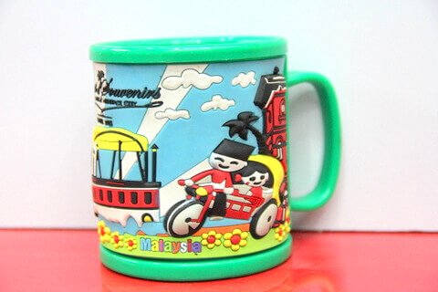 Silicone/rubber drinking cups for promotional&souvenir gifts cartoon Malaysia #02011-012-2