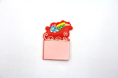 Silicone/Rubber Fridge Magnets Notepad Christmas  #02012-008