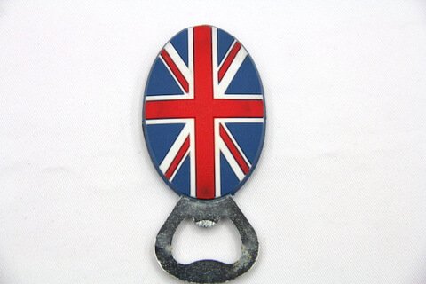 Silicone/rubber bottle opener UK flag #02015-004