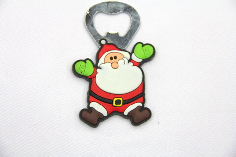 Silicone/rubber bottle opener Santa #02015-035