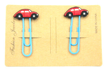 Silicone/Rubber Bookmarks cartoon car #02018-010