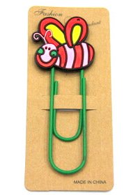 Silicone/Rubber Bookmarks cartoon cute bee #02018-018