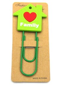 Silicone/Rubber Bookmarks cartoon family #02018-020