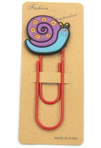 Silicone/Rubber Bookmarks cartoon snail #02018-021
