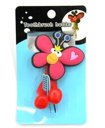 Silicone/Rubber toothbrush holder cute cartoon butterfly #02020-001