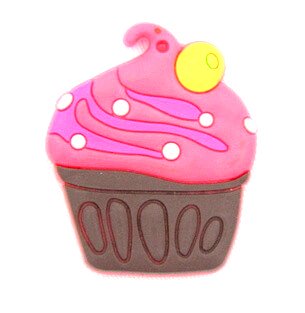 Silicone/Rubber fridge magnets cute cartoon, cup cake, #02023-009