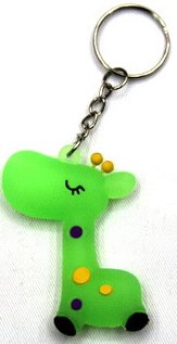 Cartoon silicone / rubber key chain