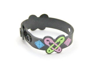 Silicone/Rubber (Soft Plastic) Bracelet Pin Butterfly #02029-014