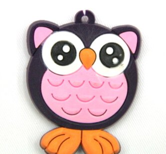 Silicone/Rubber fridge magnets, Cute cartoon animals, owl, #02034-002