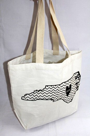 Reusable promotional cotton/canvas shopping totes with custom print/logo,, #04-024