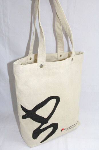 Reusable promotional cotton/canvas shopping totes with custom print/logo, , #04-034