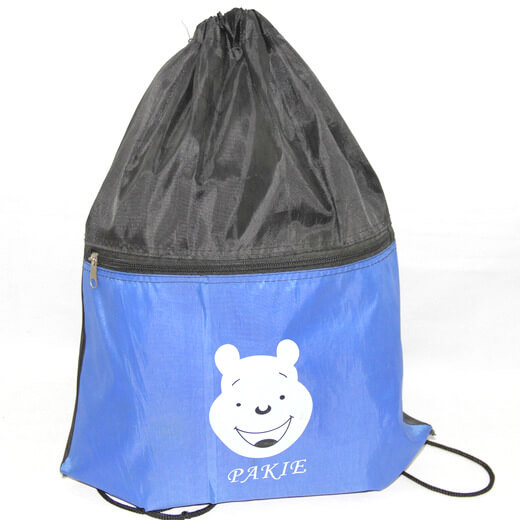 Promotional Polyester Fabrics Drawstring Bags/Backpack in China Yiwu ,pakie, #04-090