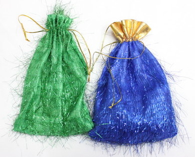 Fluffy fabric gift bag # 1401-012-1