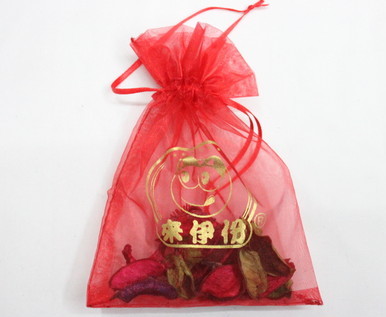 Organza bags #1403-007 , with logo for promotional gifts