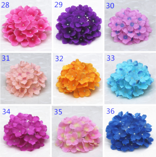 Top 4 hydrangea silk flowers wholesale Yiwu China, color swatch 4